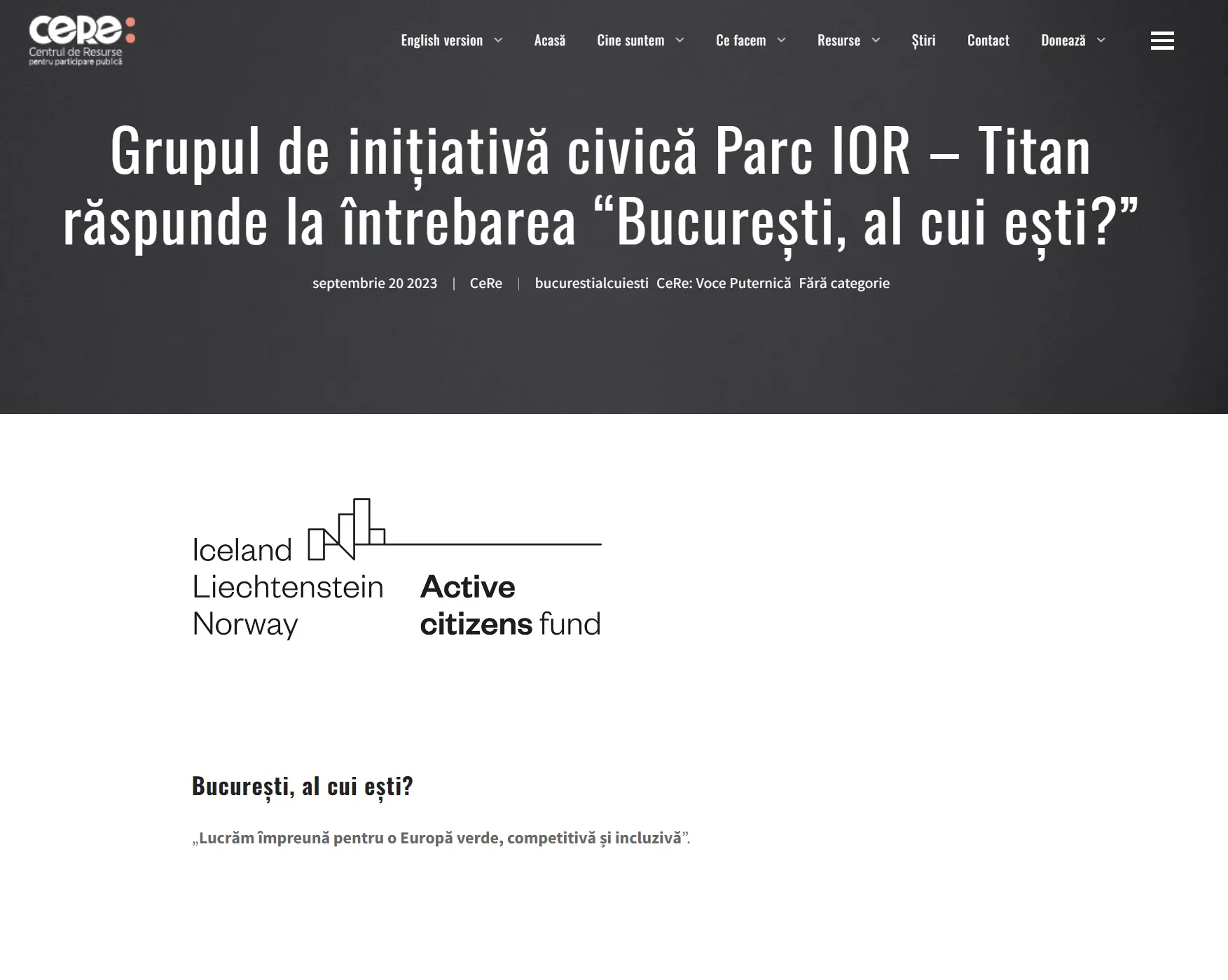 Participanți la evenimentul București, al cui ești?
