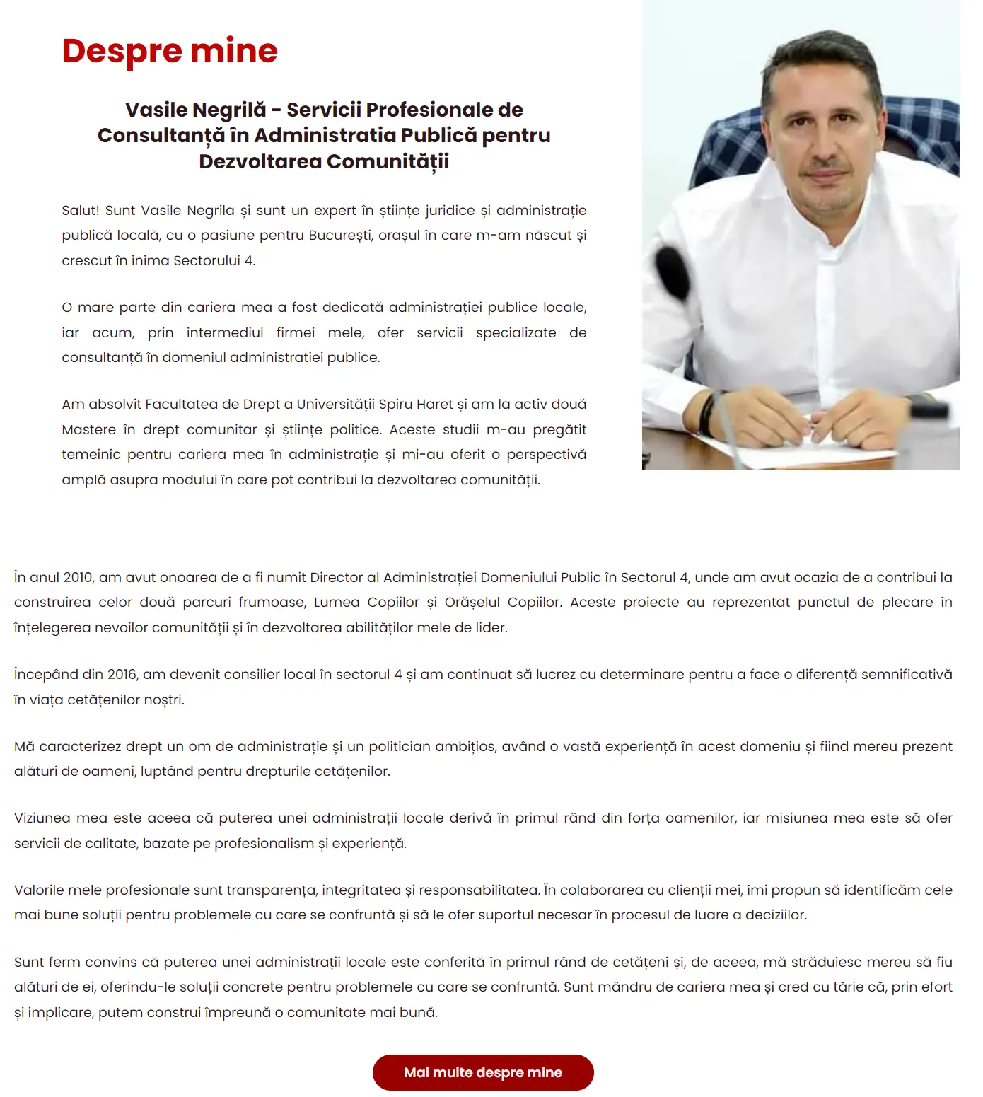 Vasile Negrilă, fotografie